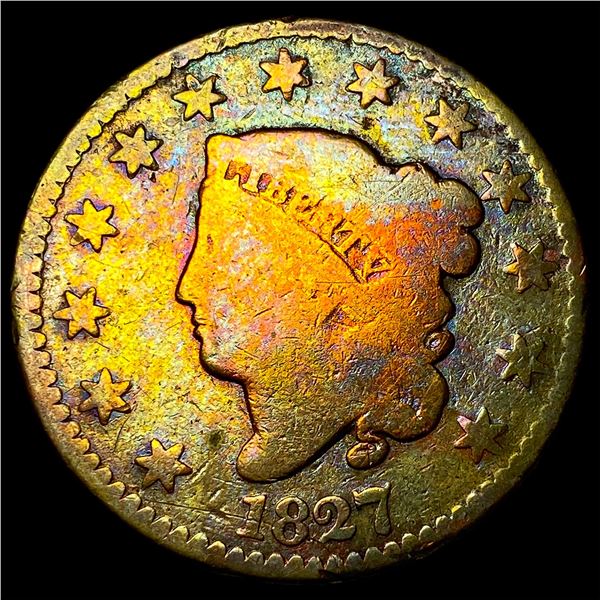 1827 Coronet Head Large Cent NICELY  CIRCULATED
