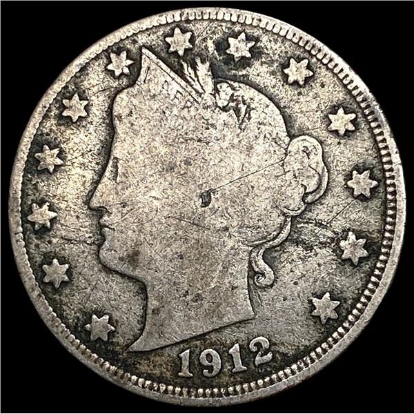 1912-S Liberty Head Nickel NICELY CIRCULATED
