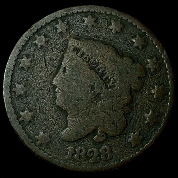 1828 Coronet Head Large Cent NICELY  CIRCULATED