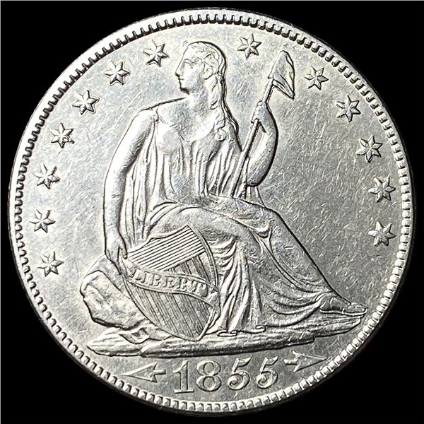 1855-O Arrows Seated Liberty Half Dollar  UNCIRCULATED