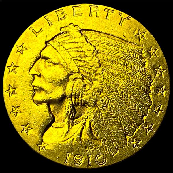 1910 Indian Head Gold $2.50 Quarter Eagle  UNCIRCULATED