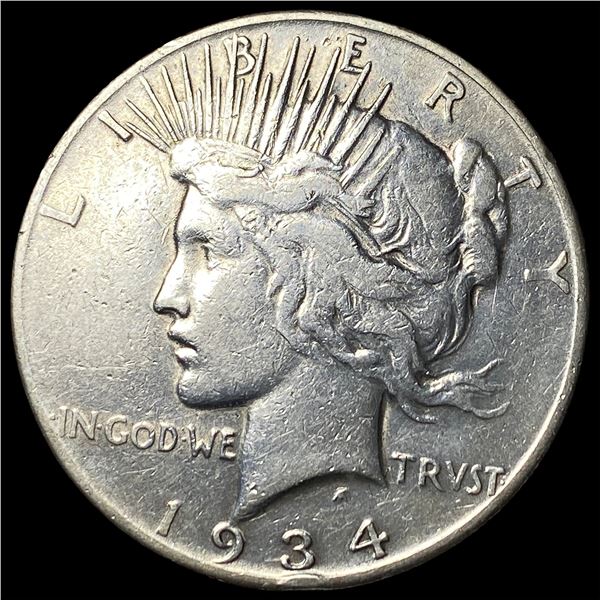 1934-S Silver Peace Dollar LIGHTLY CIRCULATED