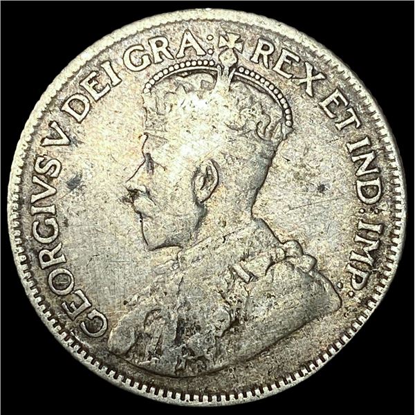 1936 Canada Silver 25 Cents LIGHTLY  CIRCULATED