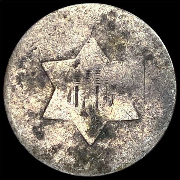 1851 Silver Three-Cent Piece NICELY  CIRCULATED
