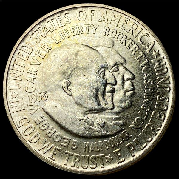 1953-D Silver Washington/Carver Half Dollar  UNCIRCULATED