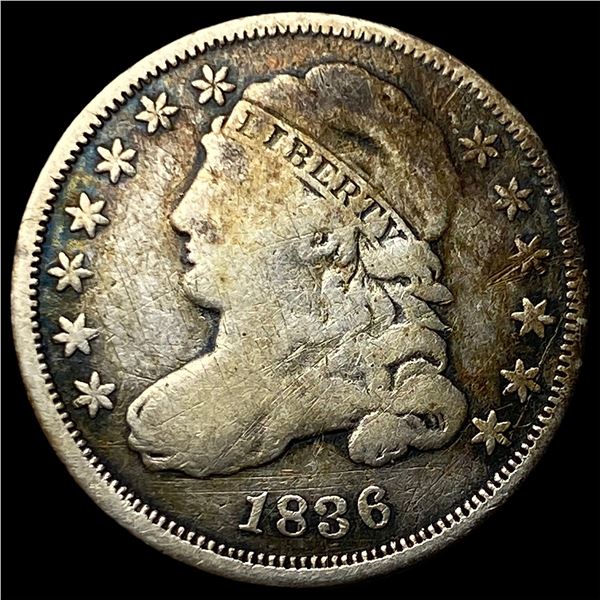 1836 Capped Bust Dime NICELY CIRCULATED