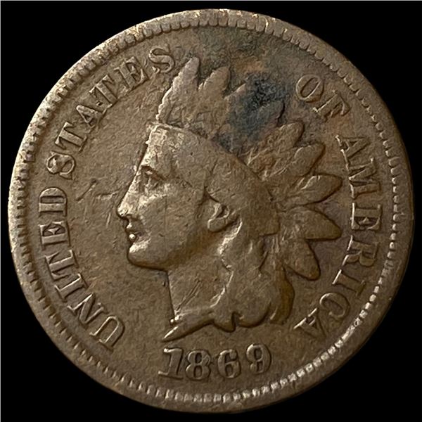 1869 Indian Head Cent NICELY CIRCULATED