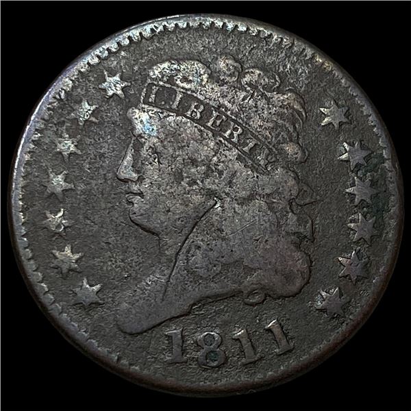 1811 Classic Head Half Cent NICELY CIRCULATED