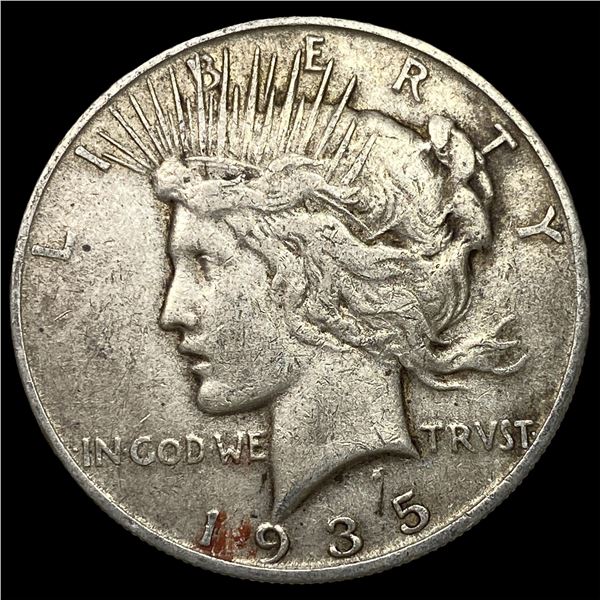 1935-S Silver Peace Dollar NEARLY  UNCIRCULATED