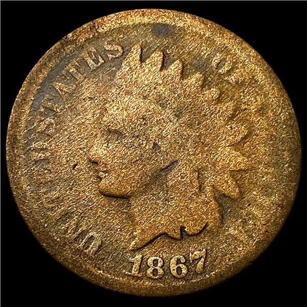 1867 Indian Head Cent NICELY CIRCULATED