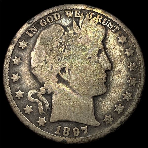 1897-O Silver Barber Half Dollar NICELY  CIRCULATED