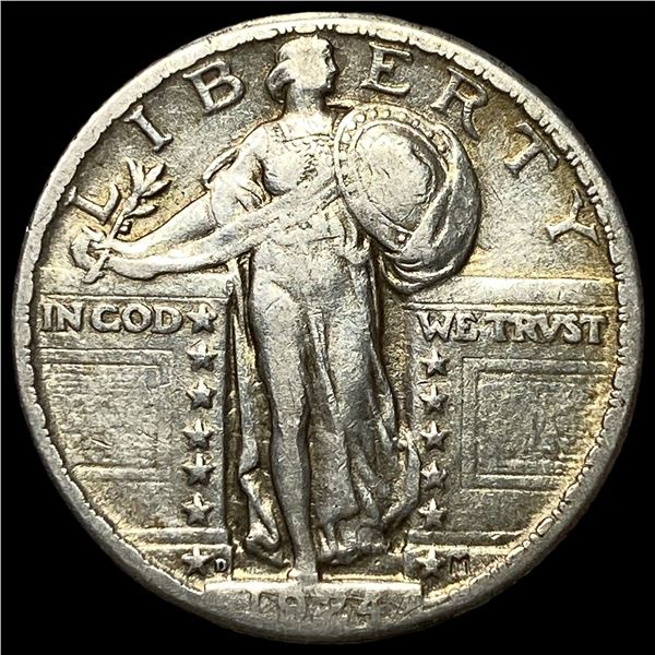 1924-D Silver Standing Liberty Quarter  LIGHTLY CIRCULATED