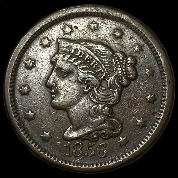 1856 Braided Hair Large Cent CLOSELY  UNCIRCULATED