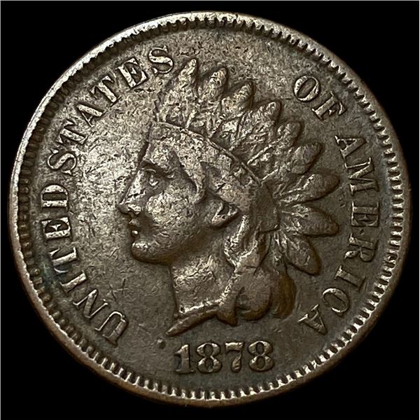 1878 Indian Head Cent NEARLY UNCIRCULATED