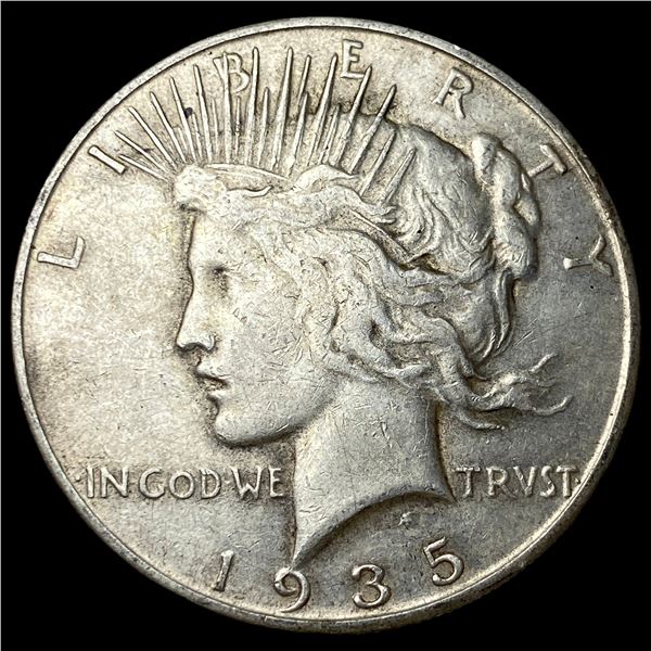 1935-S Silver Peace Dollar NEARLY  UNCIRCULATED