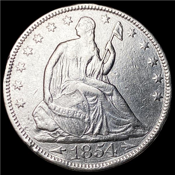 1854 Arrows Seated Liberty Half Dollar  UNCIRCULATED