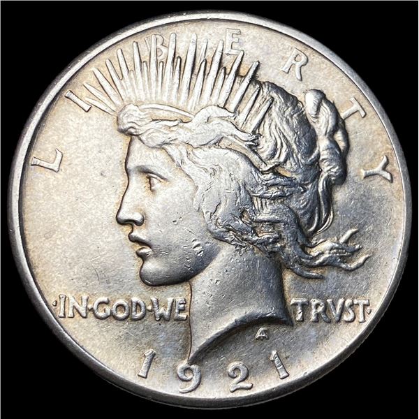 1921 Silver Peace Dollar CHOICE AU