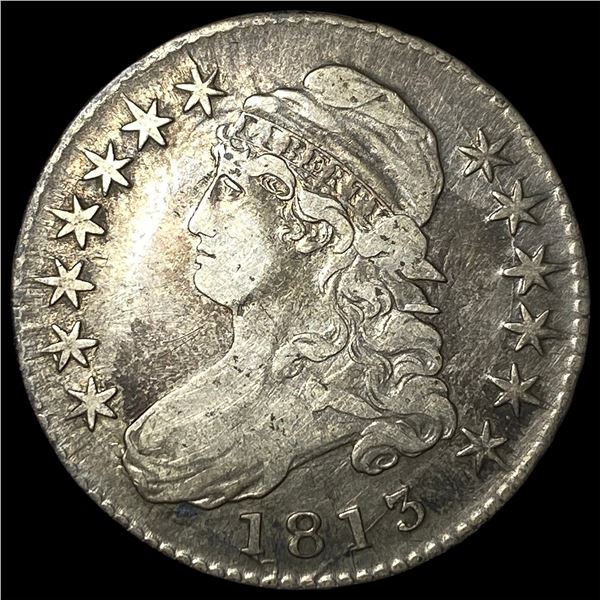 1813 Capped Bust Half Dollar NEARLY  UNCIRCULATED