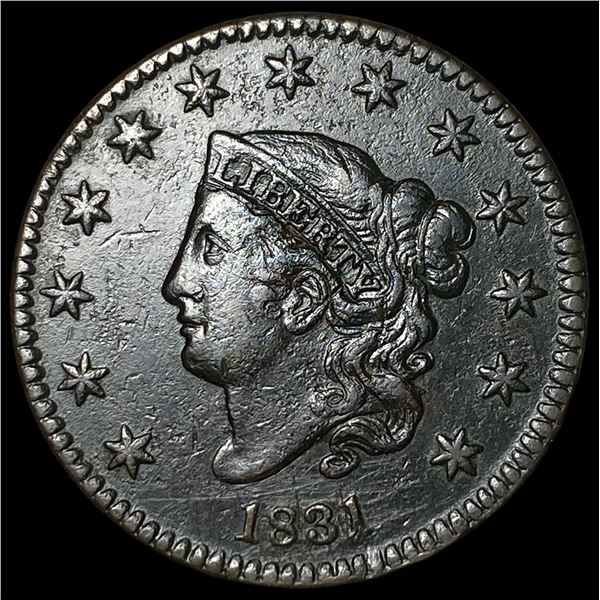 1831 Coronet Head Large Cent CLOSELY  UNCIRCULATED