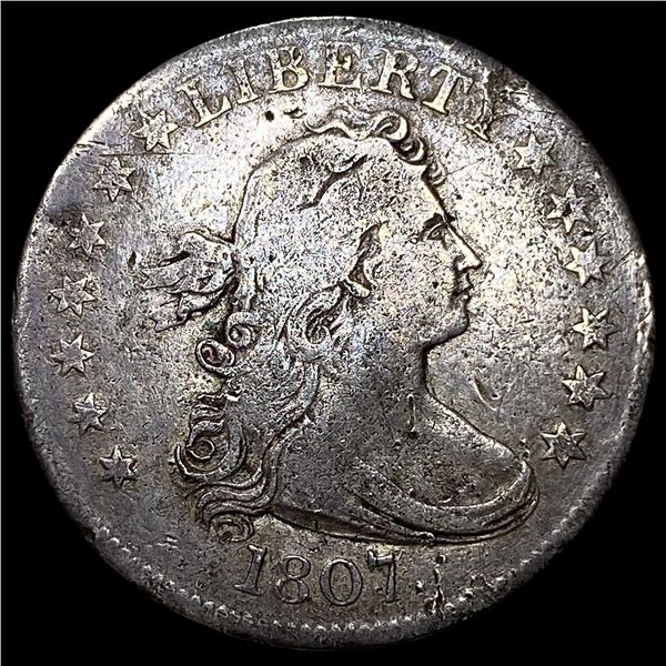 1807 Draped Bust Quarter NEARLY UNCIRCULATED