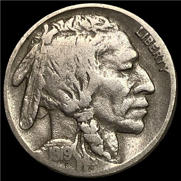 1919-D Buffalo Nickel LIGHTLY CIRCULATED