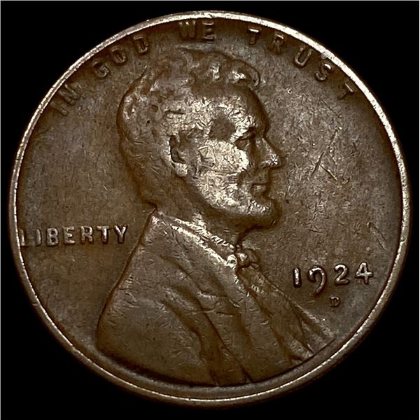 1924-D Lincoln Wheat Cent CLOSELY  UNCIRCULATED