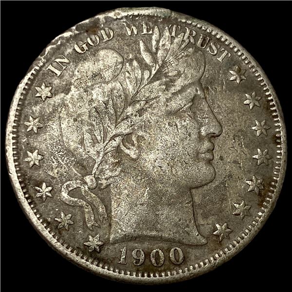 1900-S Silver Barber Half Dollar LIGHTLY  CIRCULATED