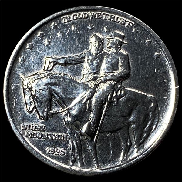 1925 Stone Mountain Silver Half Dollar  LIGHTLY CIRCULATED