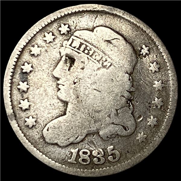1835 Capped Bust Silver Half Dime LIGHTLY  CIRCULATED