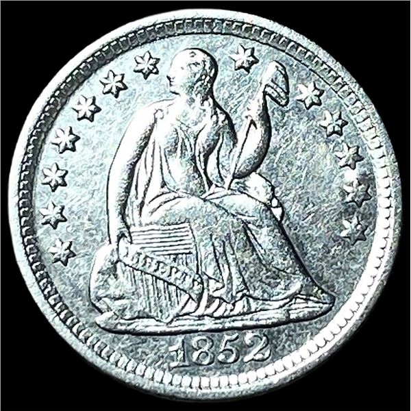 1852-O Silver Seated Liberty Half Dime  CLOSELY UNCIRCULATED