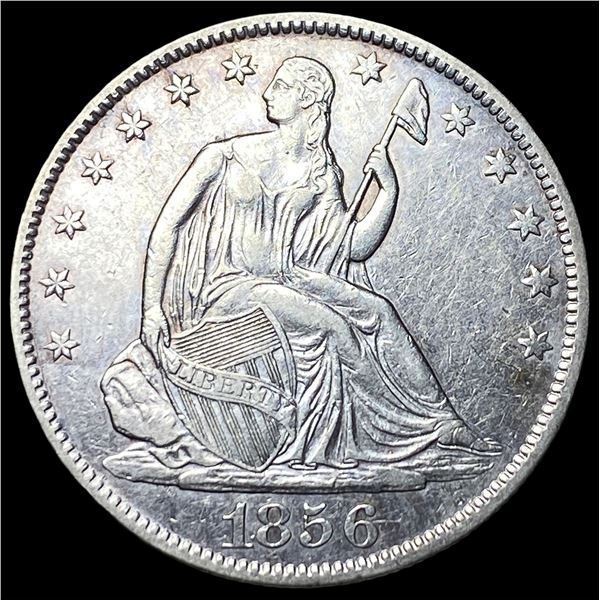 1856-O Silver Seated Liberty Half Dollar  CLOSELY UNCIRCULATED
