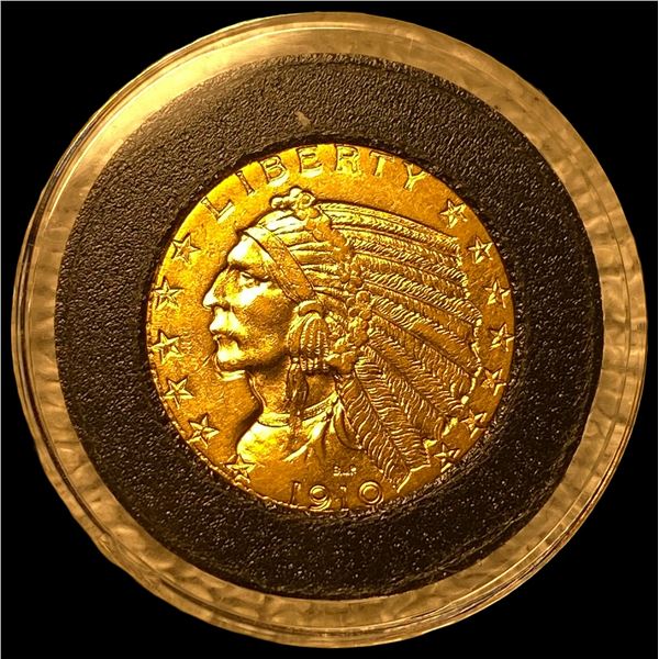 1910 Gold $5 Indian Head Half Eagle CLOSELY  UNCIRCULATED