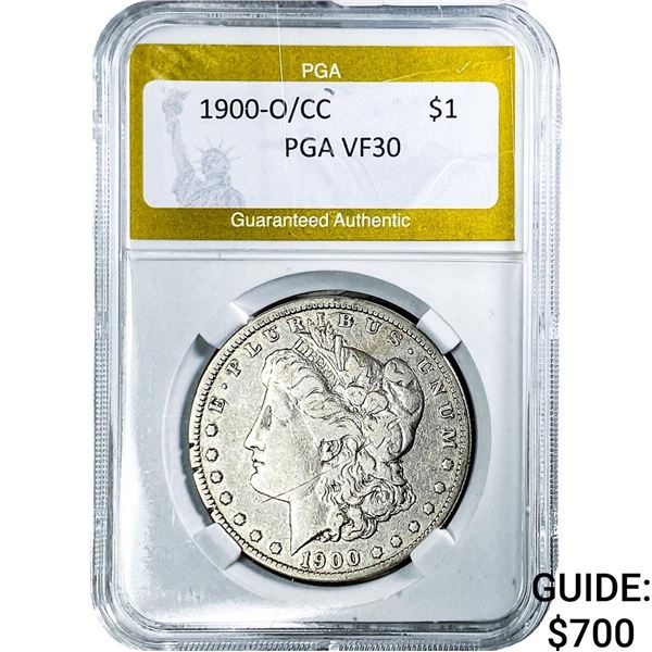 1900-O/CC Morgan Silver Dollar PGA VF30