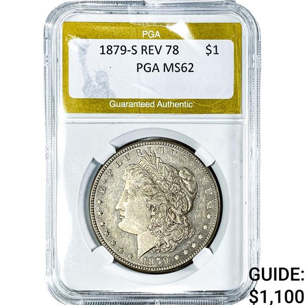 1879-S Morgan Silver Dollar PGA MS62