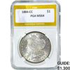 Image 1 : 1884-CC Morgan Silver Dollar PGA MS64