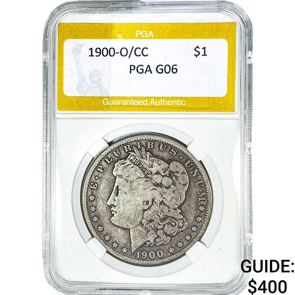 1900-O/CC Morgan Silver Dollar PGA G6