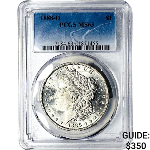 1888-O Morgan Silver Dollar PCGS MS63
