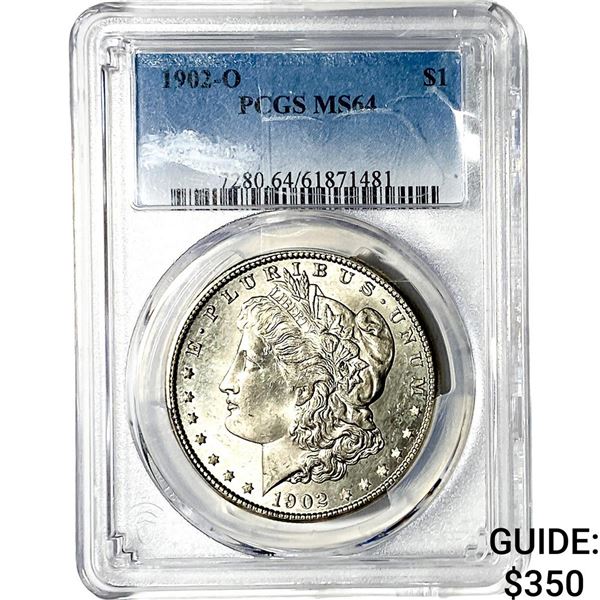 1902-O Morgan Silver Dollar PCGS MS64