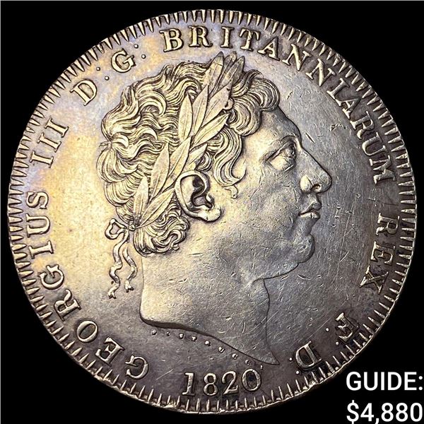1820 Great Britain Geroge III Silver Crown