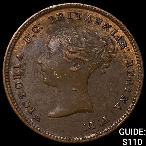 1844 Ceylon Copper 1/2 Farthing