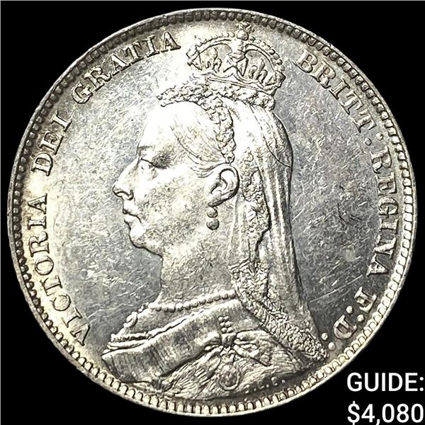 1889 Great Britain Silver 1 Shilling KM 761