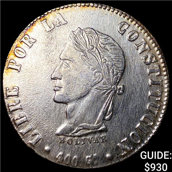 1862PTS FP Bolivia Silver 8 Soles 0.5806oz ASW