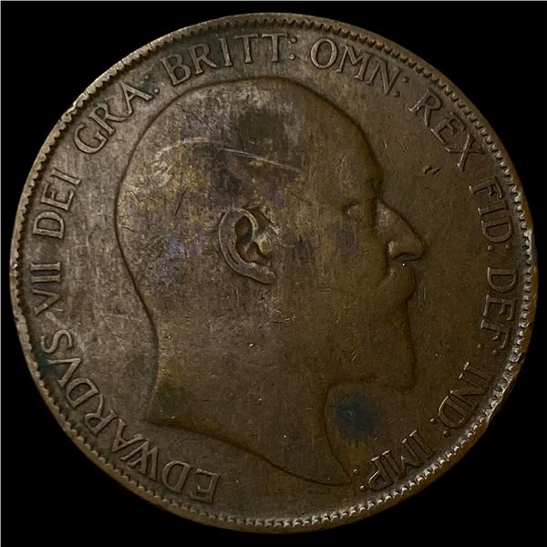 1906 Great Britain Bronze 1 Penny