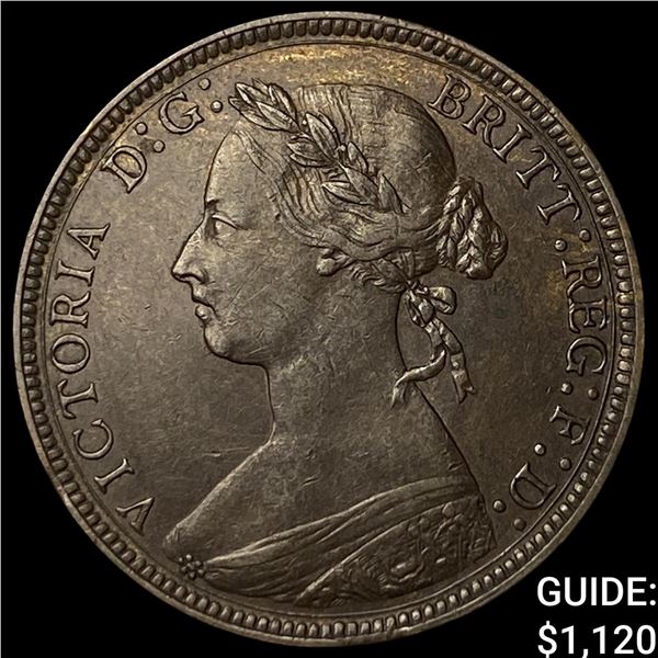 1883 Great Britain Bronze 1/2 Penny
