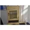 Image 2 : VINTAGE FRENCH PROVINCIAL YELLOW PAINTED MEDICINE WALL CABINET (16" X 25 3/4" X 8 1/2")