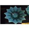 Image 2 : AQUA OPALINE GLASS BOWL & PLATE (2 PCS)