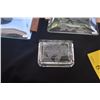 Image 4 : ETCHED GLASS PLATES W/WOOD HANDLES & ETCHED GLASS BOX (3 PCS)