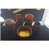 Image 1 : NORFOLK ISLAND PINE CONTAINERS & BOWL (5 PCS)