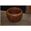 Image 4 : WOOD BOWLS & PLATE (3 PCS)