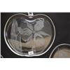 Image 2 : APPLE SHAPED ETCHED GLASS PLATES (3 PCS)